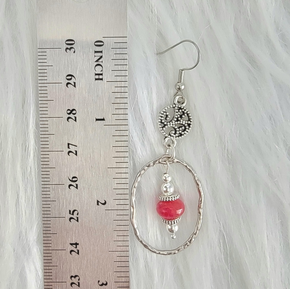 Ruby Dangling Earrings - image 4